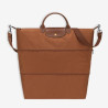 Longchamp - Sac de voyage extensible Cognac